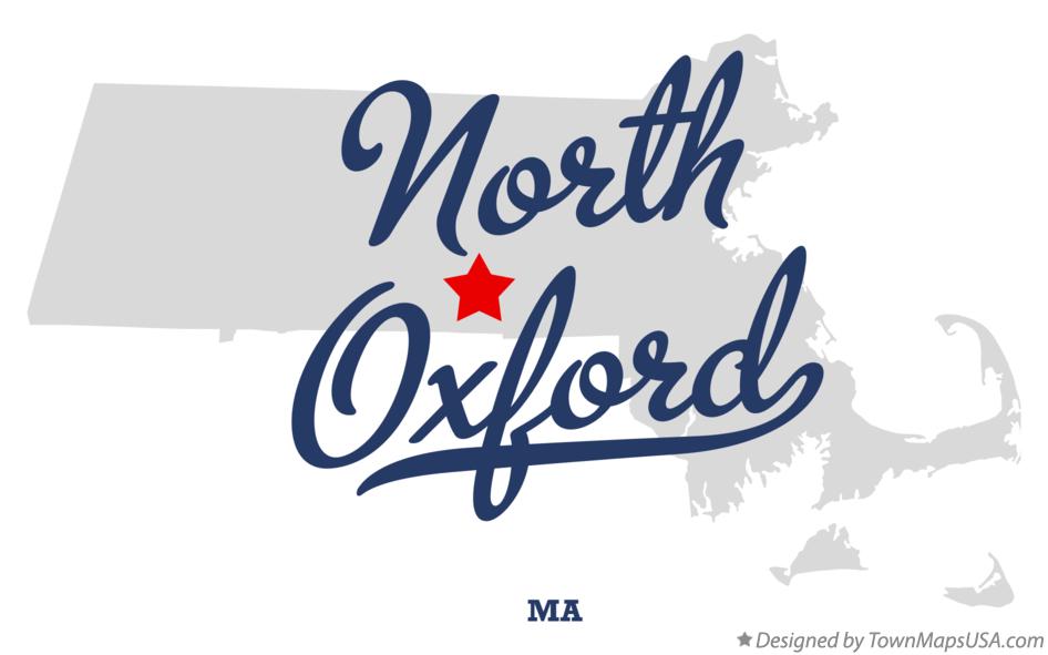 Map of North Oxford Massachusetts MA
