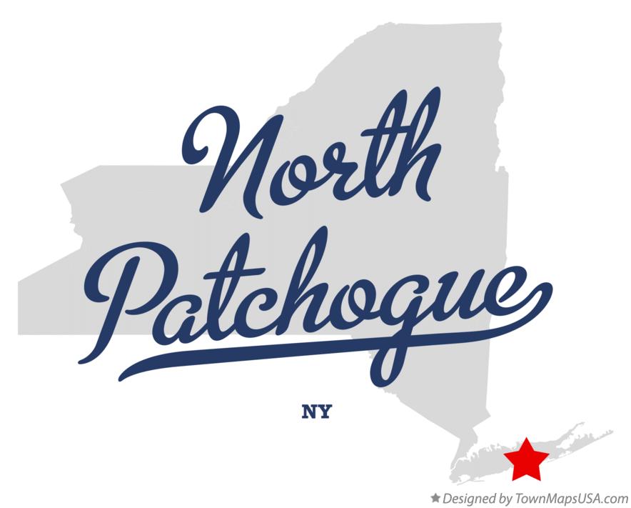 Map of North Patchogue New York NY
