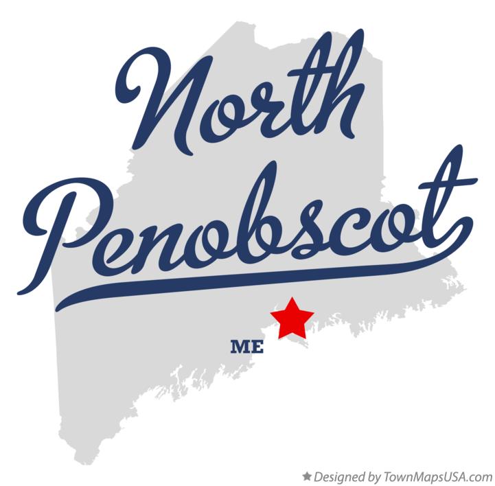 Map of North Penobscot Maine ME