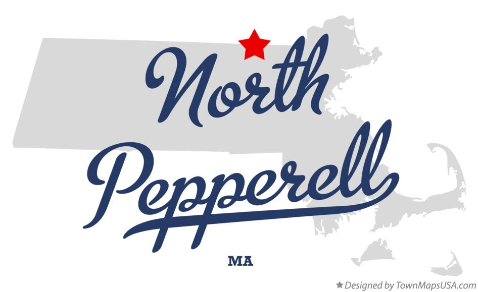 Map of North Pepperell Massachusetts MA