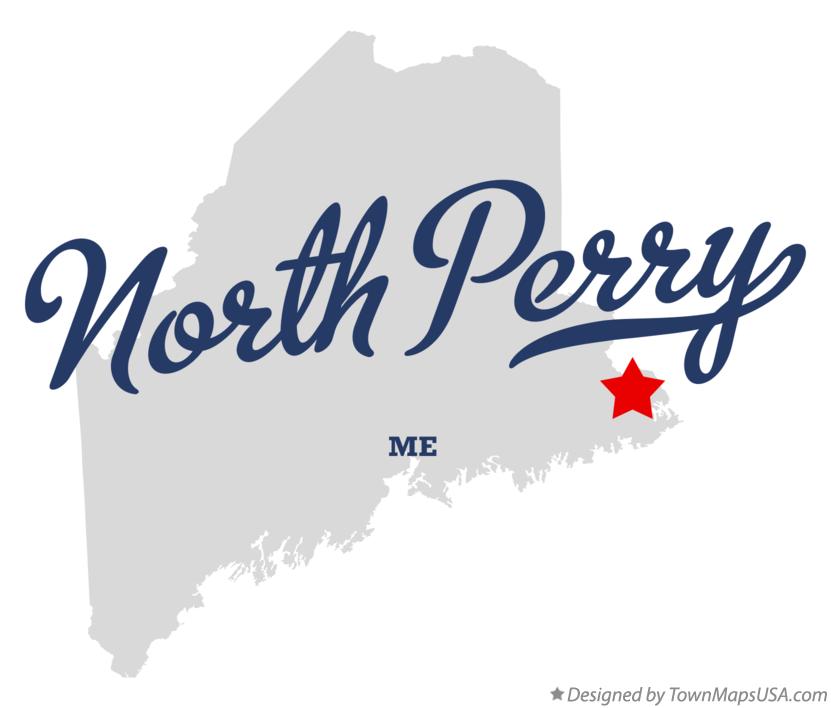 Map of North Perry Maine ME