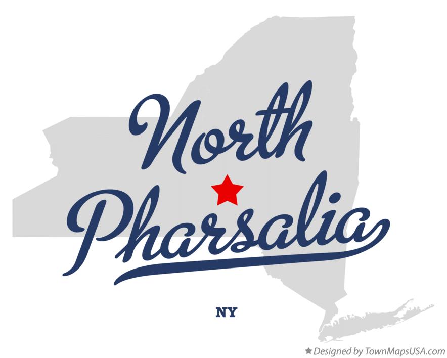 Map of North Pharsalia New York NY