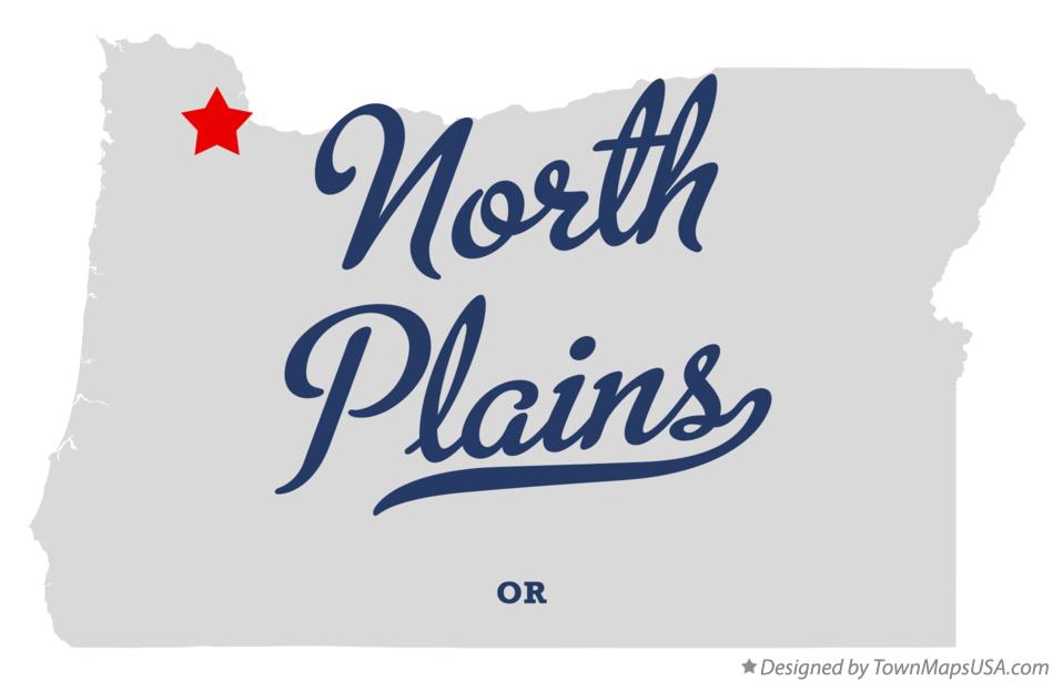 Map of North Plains Oregon OR