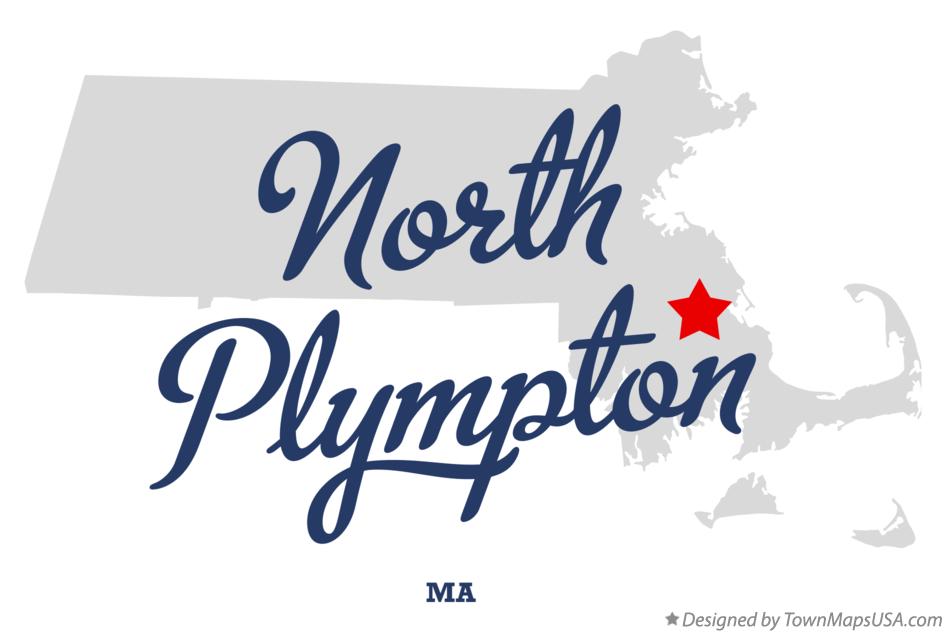 Map of North Plympton Massachusetts MA