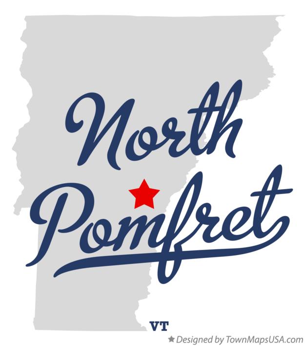 Map of North Pomfret Vermont VT