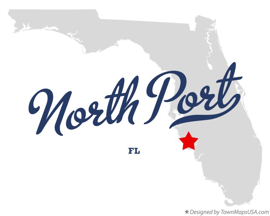 Map of North Port Florida FL
