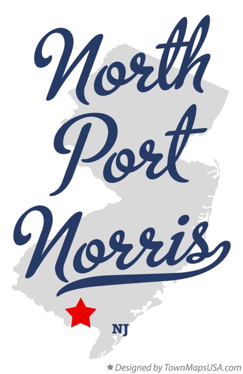 Map of North Port Norris New Jersey NJ