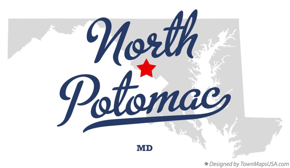 Map of North Potomac Maryland MD