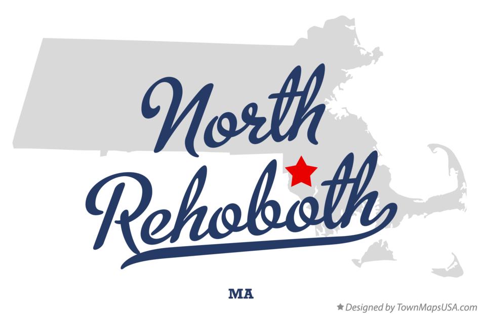 Map of North Rehoboth Massachusetts MA