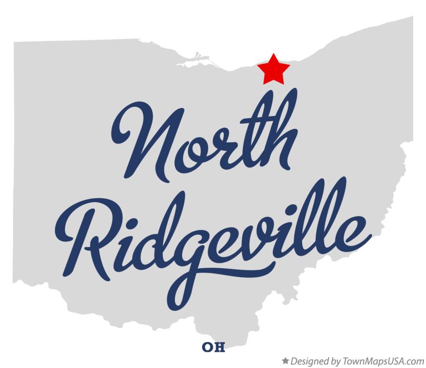 Map of North Ridgeville Ohio OH