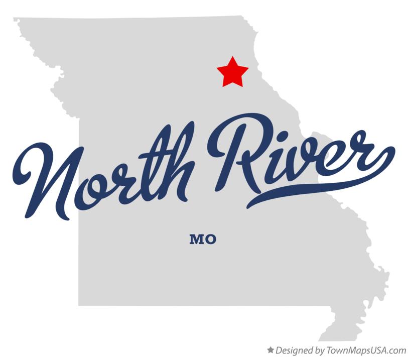 Map of North River Missouri MO