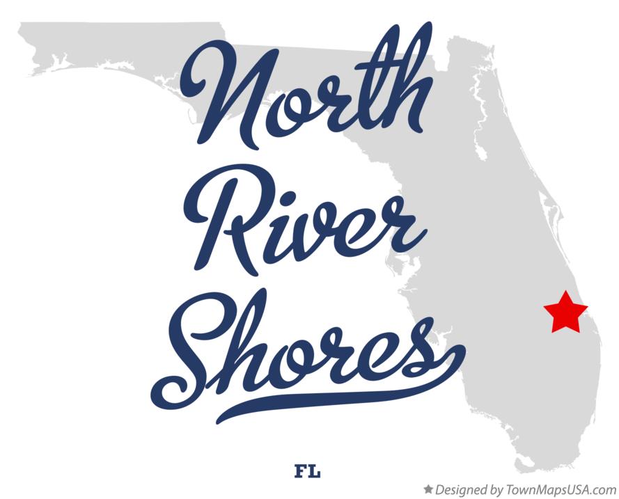 Map of North River Shores Florida FL