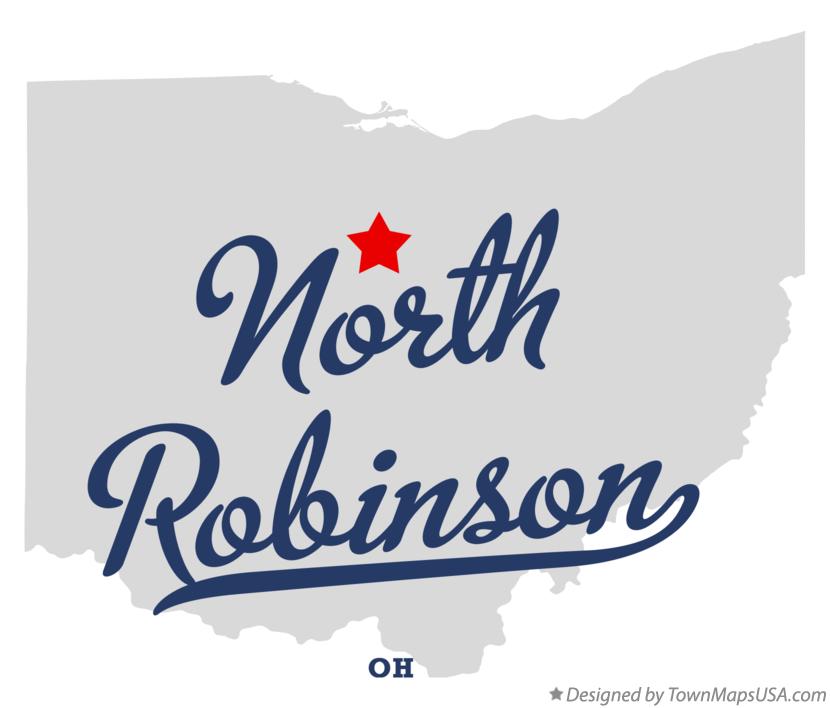 Map of North Robinson Ohio OH