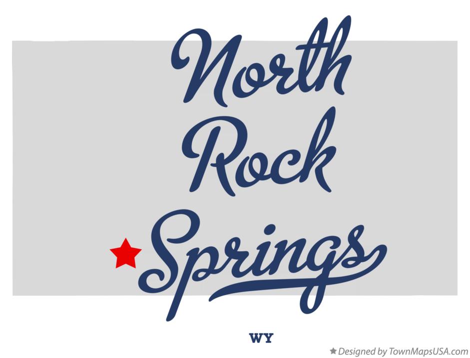 Map of North Rock Springs Wyoming WY