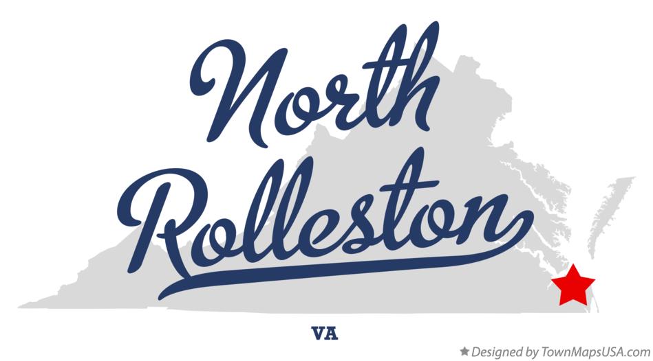 Map of North Rolleston Virginia VA