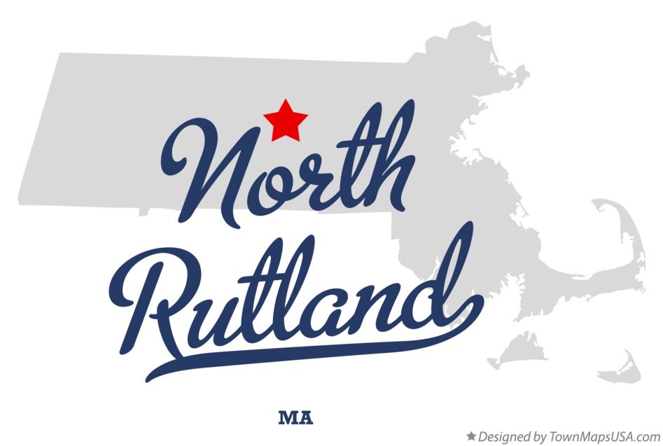 Map of North Rutland Massachusetts MA