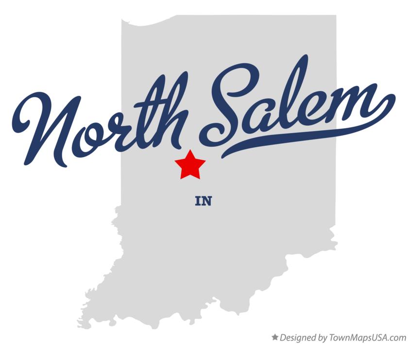 Map of North Salem Indiana IN