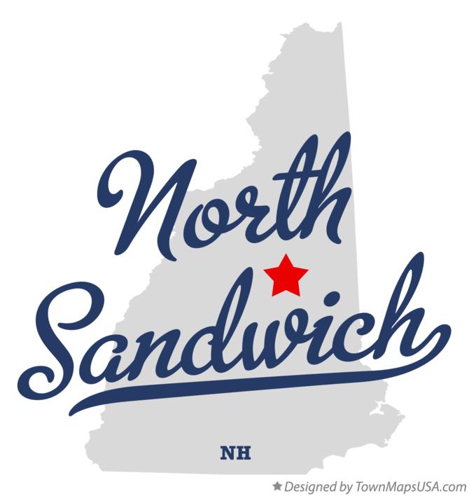 Map of North Sandwich New Hampshire NH