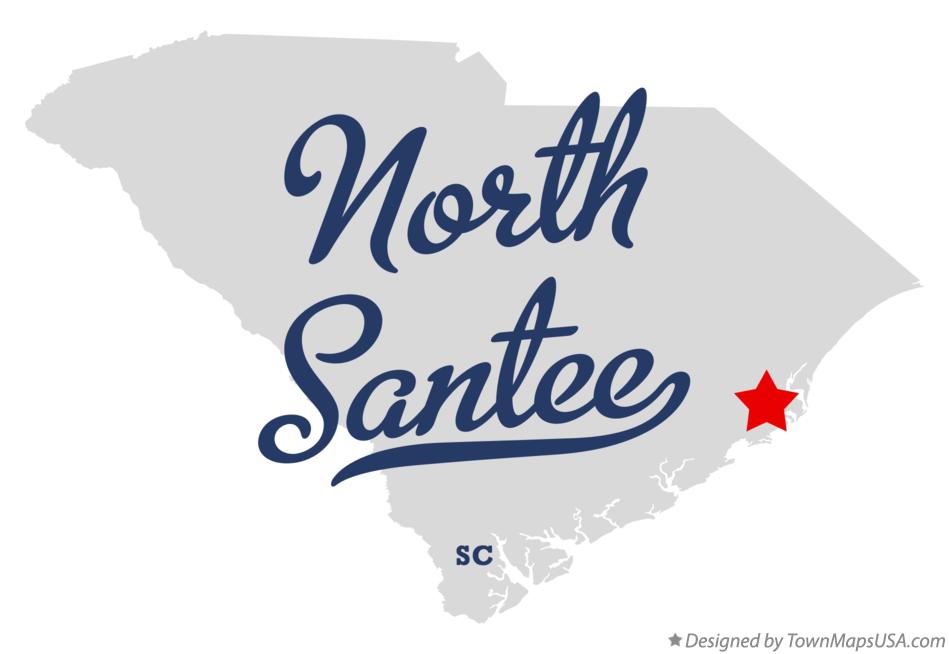Map of North Santee South Carolina SC