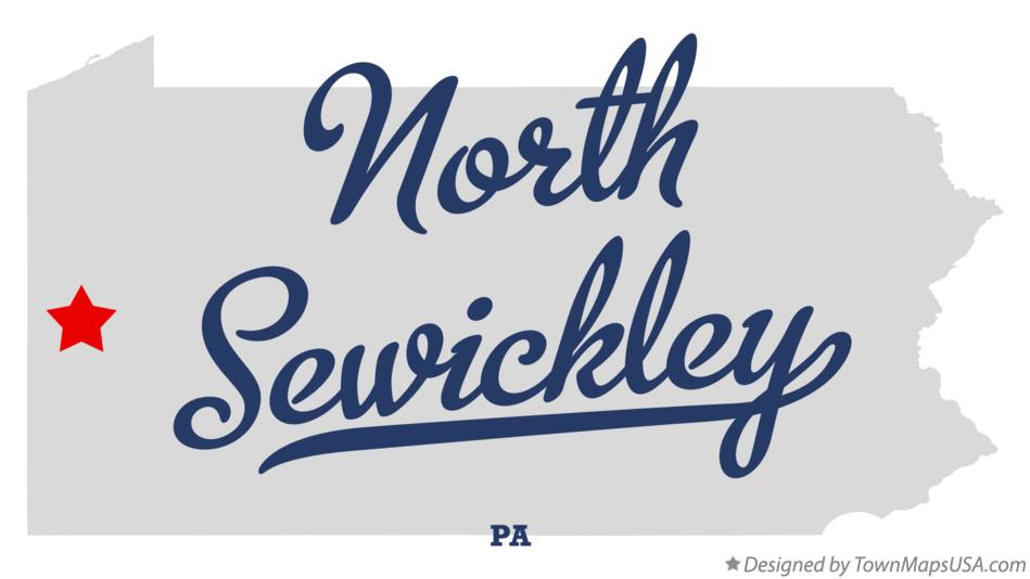 Map of North Sewickley Pennsylvania PA