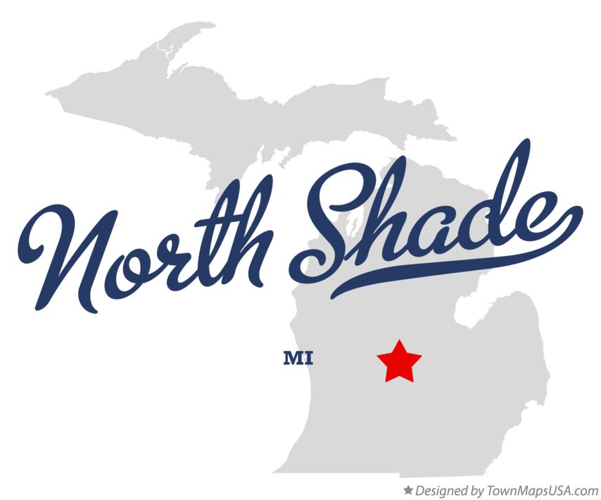 Map of North Shade Michigan MI