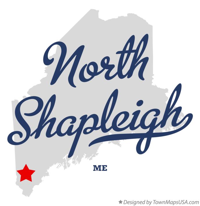 Map of North Shapleigh Maine ME