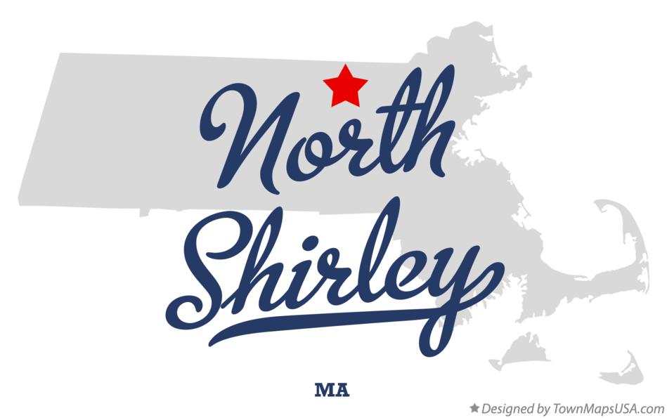 Map of North Shirley Massachusetts MA