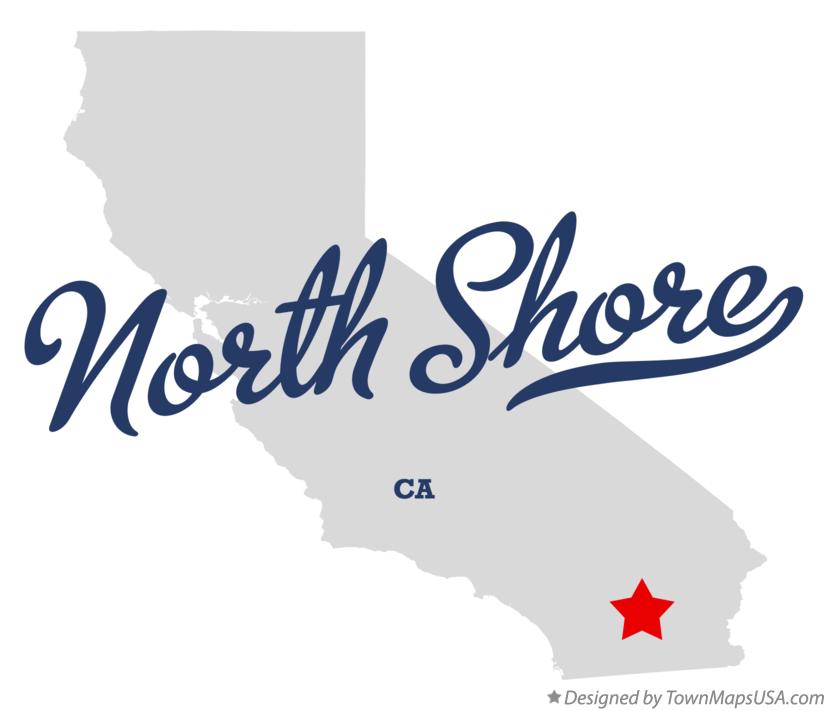 Map of North Shore California CA