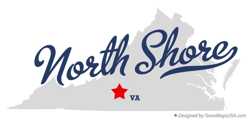 Map of North Shore Virginia VA