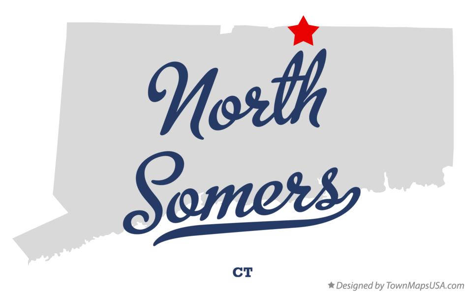 Map of North Somers Connecticut CT