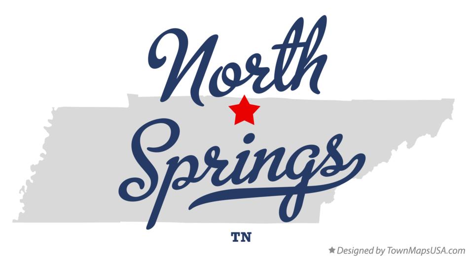Map of North Springs Tennessee TN