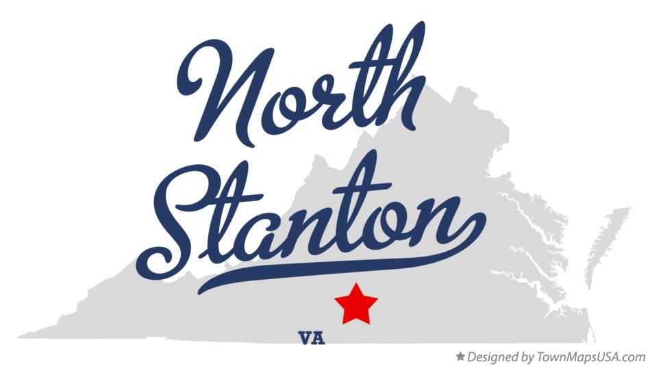 Map of North Stanton Virginia VA