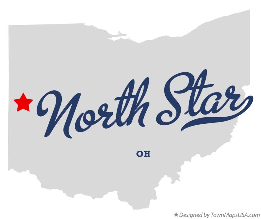 Map of North Star Ohio OH