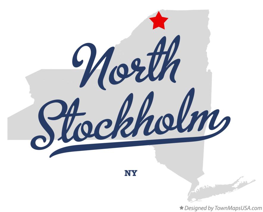Map of North Stockholm New York NY