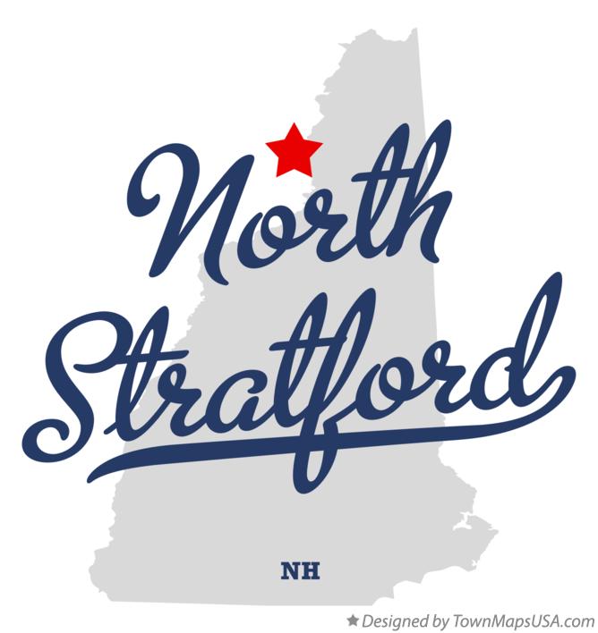 Map of North Stratford New Hampshire NH