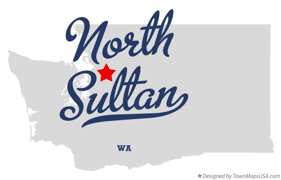 Map of North Sultan Washington WA