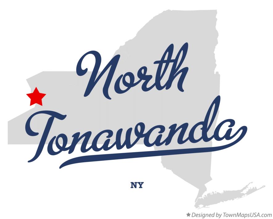 Map of North Tonawanda New York NY