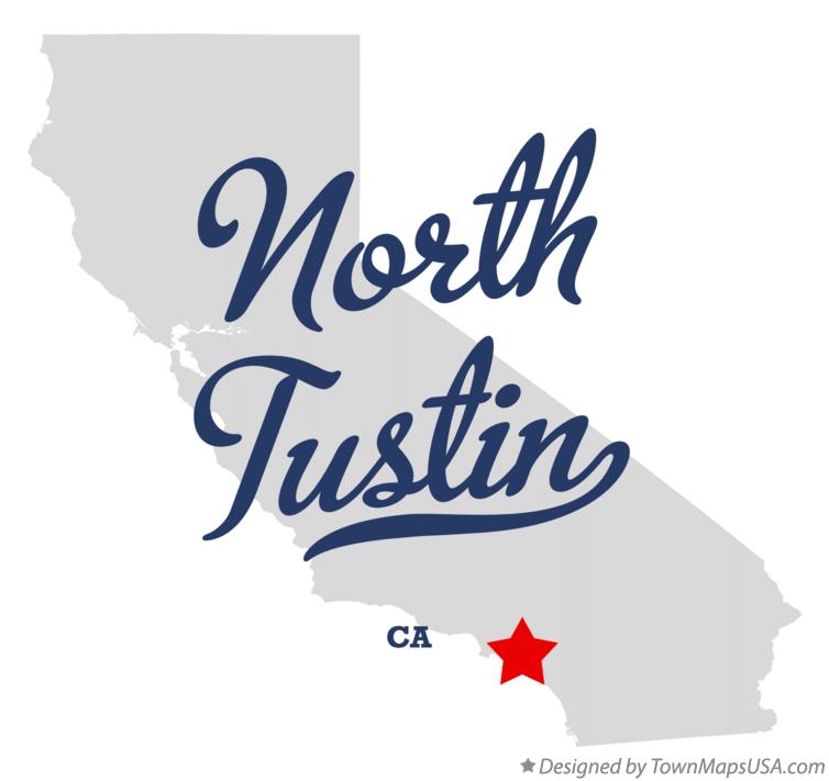 Map of North Tustin California CA