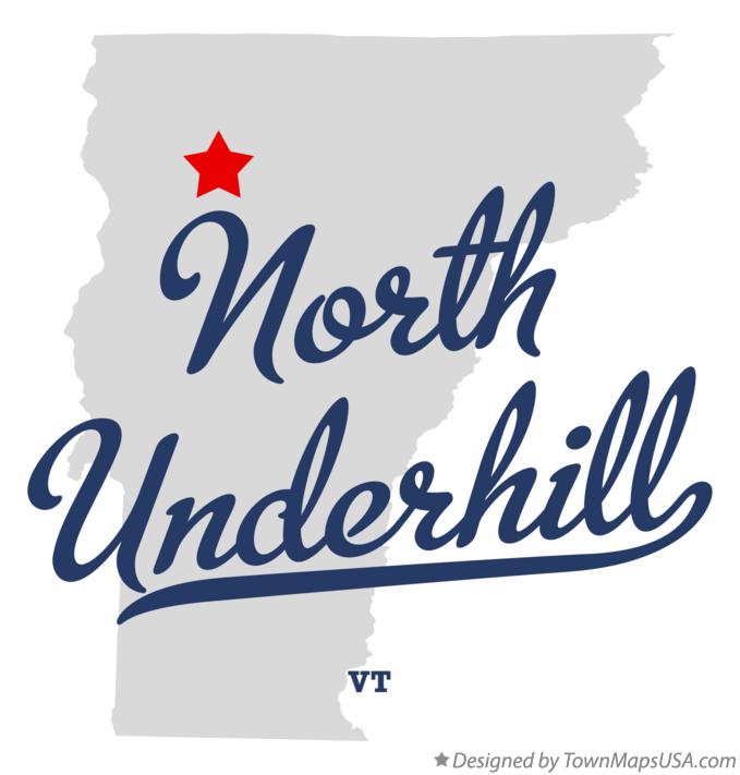 Map of North Underhill Vermont VT