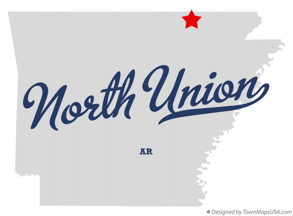 Map of North Union Arkansas AR