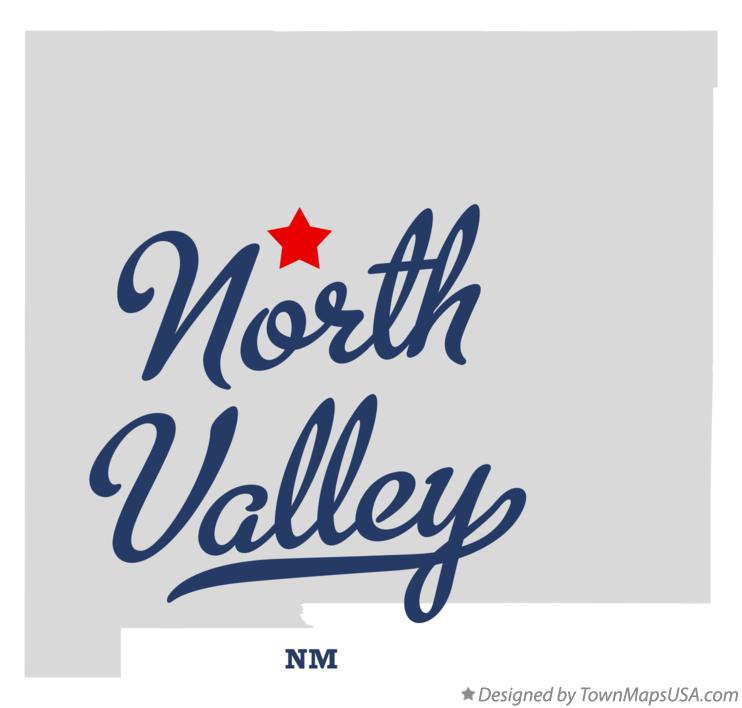 Map of North Valley New Mexico NM