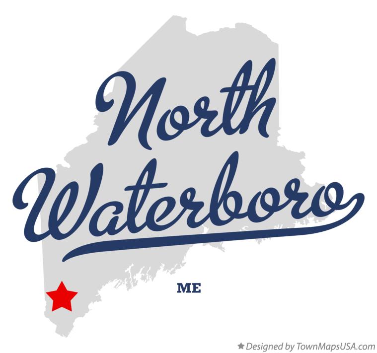 Map of North Waterboro Maine ME