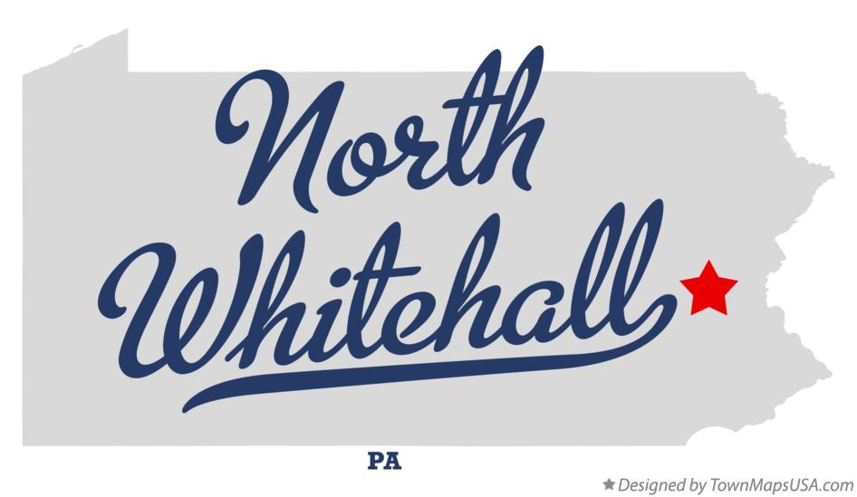 Map of North Whitehall Pennsylvania PA