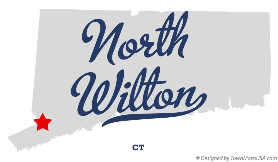 Map of North Wilton Connecticut CT