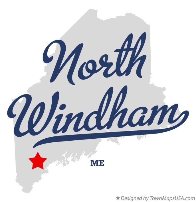 Map of North Windham Maine ME