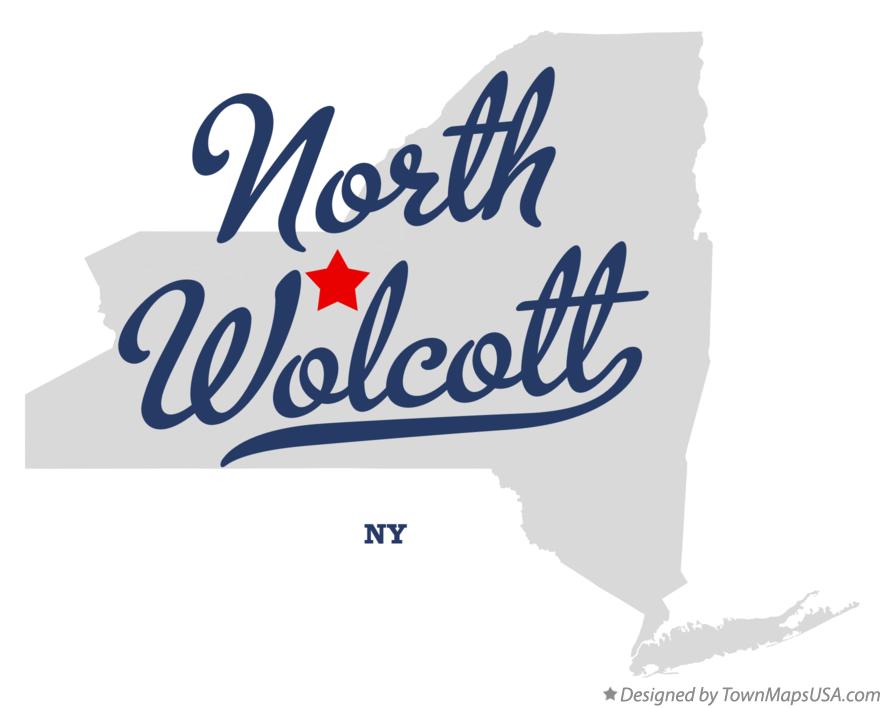 Map of North Wolcott New York NY
