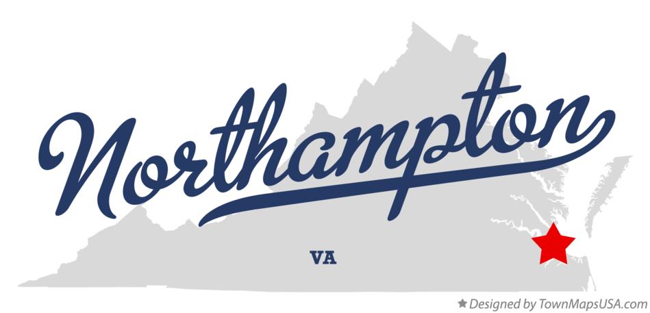 Map of Northampton Virginia VA