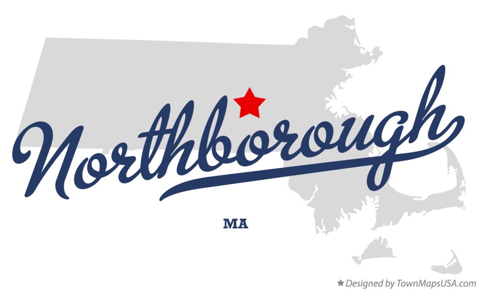 Map of Northborough Massachusetts MA