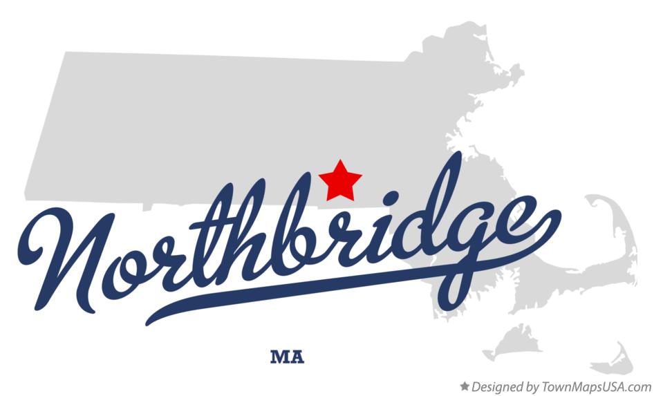 Map of Northbridge Massachusetts MA