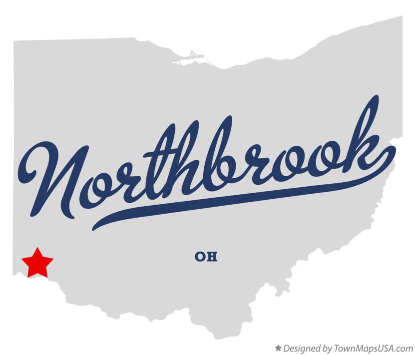 Map of Northbrook Ohio OH